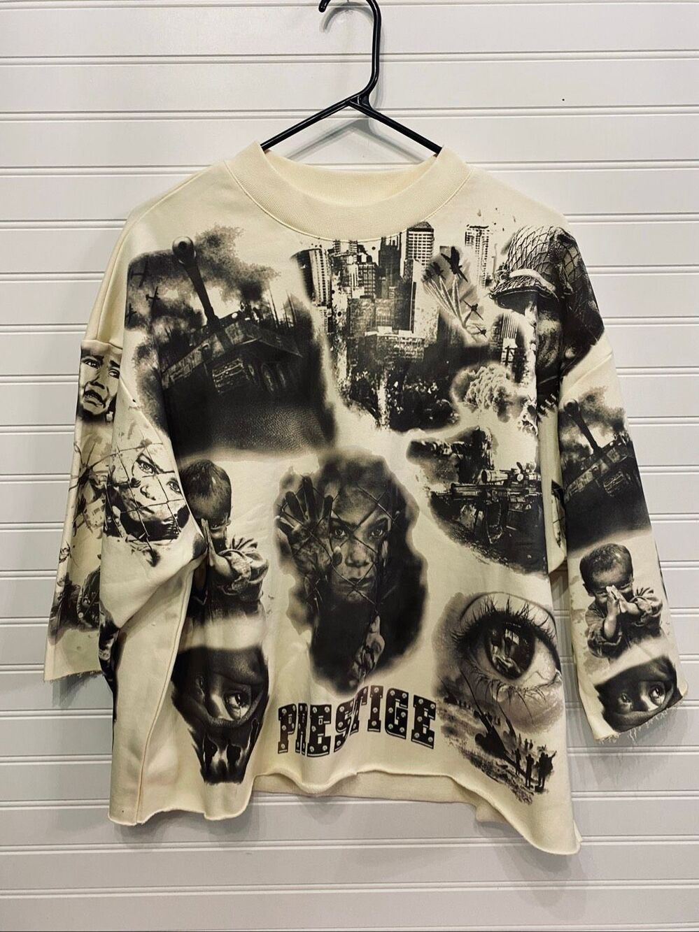 Prestige Collection Glory Thru Pain Military Streetwear Crew Neck Sweatshirt Sz